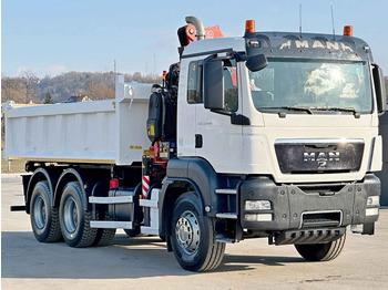 Φορτηγό ανατρεπόμενο, Φορτηγό με γερανό MAN TGS 33.440 * FASSI F155A.0.22/ FUNK *6x4: φωτογραφία 4