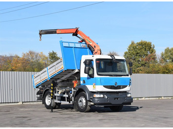 Φορτηγό με γερανό RENAULT Midlum 270