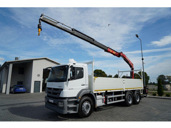 Φορτηγό με ανοιχτή καρότσα, Φορτηγό με γερανό Mercedes-Benz / AXOR 2633 / 6X4 / SKRZYNIOWY - 6,55 M / MOCNA PODŁOGA / HDS FA: φωτογραφία 2 Φορτηγό με ανοιχτή καρότσα, Φορτηγό με γερανό Mercedes-Benz / AXOR 2633 / 6X4 / SKRZYNIOWY - 6,55 M / MOCNA PODŁOGA / HDS FA: φωτογραφία 2