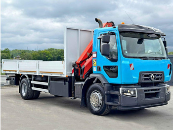 Φορτηγό με ανοιχτή καρότσα, Φορτηγό με γερανό Renault C 320 * PK 12002 EH A + FUNK * TOPZUSTAND: φωτογραφία 3