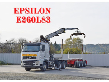 Φορτηγό ξυλείας, Φορτηγό με γερανό Volvo Volvo FH 520 FH 520: φωτογραφία 1