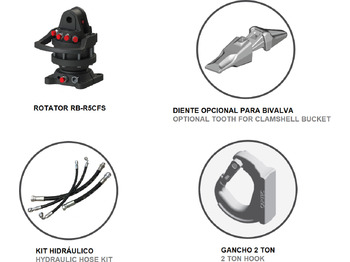 Καινούριο Κάδος τύπου αχιβάδας για Γερανός παπαγάλος Clamshell bucket with sidewalls BV-L 320: φωτογραφία 4