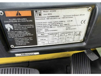Ηλεκτροκίνητο περονοφόρο Hyster J2.5XN: φωτογραφία 4
