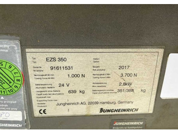 Μηχάνημα έλξης Jungheinrich EZS350: φωτογραφία 4