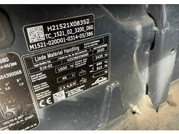Ηλεκτροκίνητο περονοφόρο Linde E16-02: φωτογραφία 4