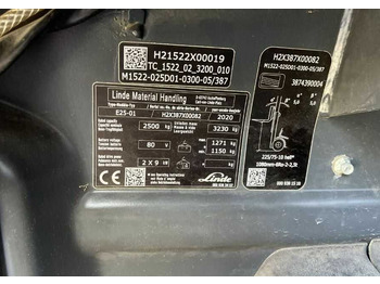 Ηλεκτροκίνητο περονοφόρο Linde E25-01: φωτογραφία 4 Ηλεκτροκίνητο περονοφόρο Linde E25-01: φωτογραφία 4