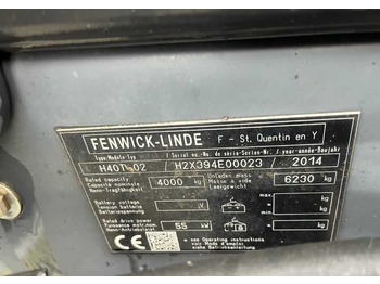 Υγραεριοκίνητο περονοφόρο LINDE H40