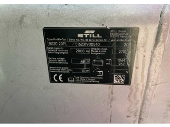 Ηλεκτροκίνητο περονοφόρο Still RX20-20PL: φωτογραφία 4