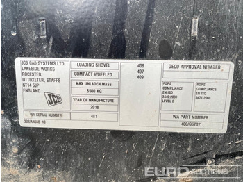 Ελαστιχοφόρος φορτωτής 2018 JCB 406: φωτογραφία 2