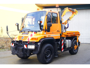 Φορτηγό ανατρεπόμενο MERCEDES-BENZ Unimog U 400/TÜV/Hydrostat/Mähtür +MULAG MHU 800: φωτογραφία 2