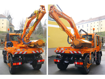 Φορτηγό ανατρεπόμενο MERCEDES-BENZ Unimog U 400/TÜV/Hydrostat/Mähtür +MULAG MHU 800: φωτογραφία 5