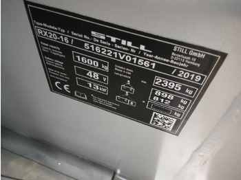 Ηλεκτροκίνητο περονοφόρο Still RX20-16: φωτογραφία 5