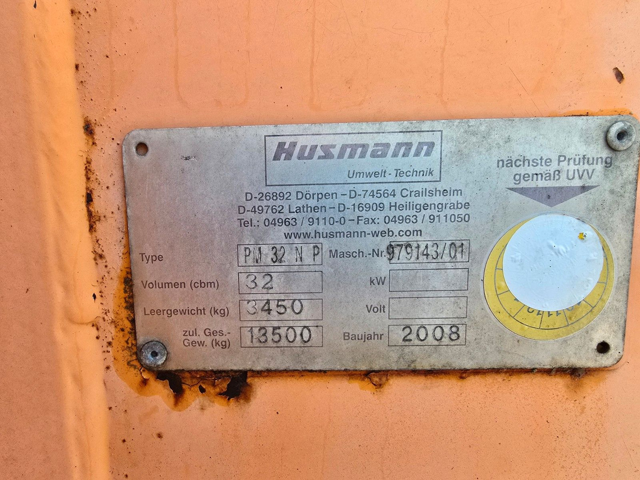 Koppelbehälter Husmann PM 32 N P Abrollcontainer - Κοντέινερ τύπου γάντζου: φωτογραφία 2 Koppelbehälter Husmann PM 32 N P Abrollcontainer - Κοντέινερ τύπου γάντζου: φωτογραφία 2