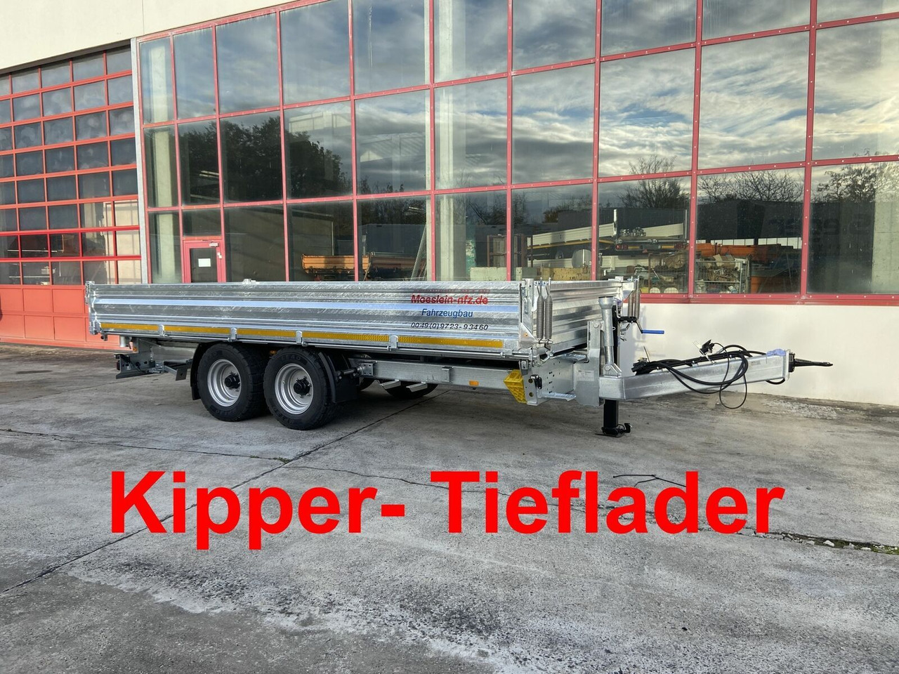 Möslein Kipper Tieflader, Breite Reifen, 5,70 m lang-- - Ρυμούλκα ανατρεπόμενο: φωτογραφία 1 Möslein Kipper Tieflader, Breite Reifen, 5,70 m lang-- - Ρυμούλκα ανατρεπόμενο: φωτογραφία 1