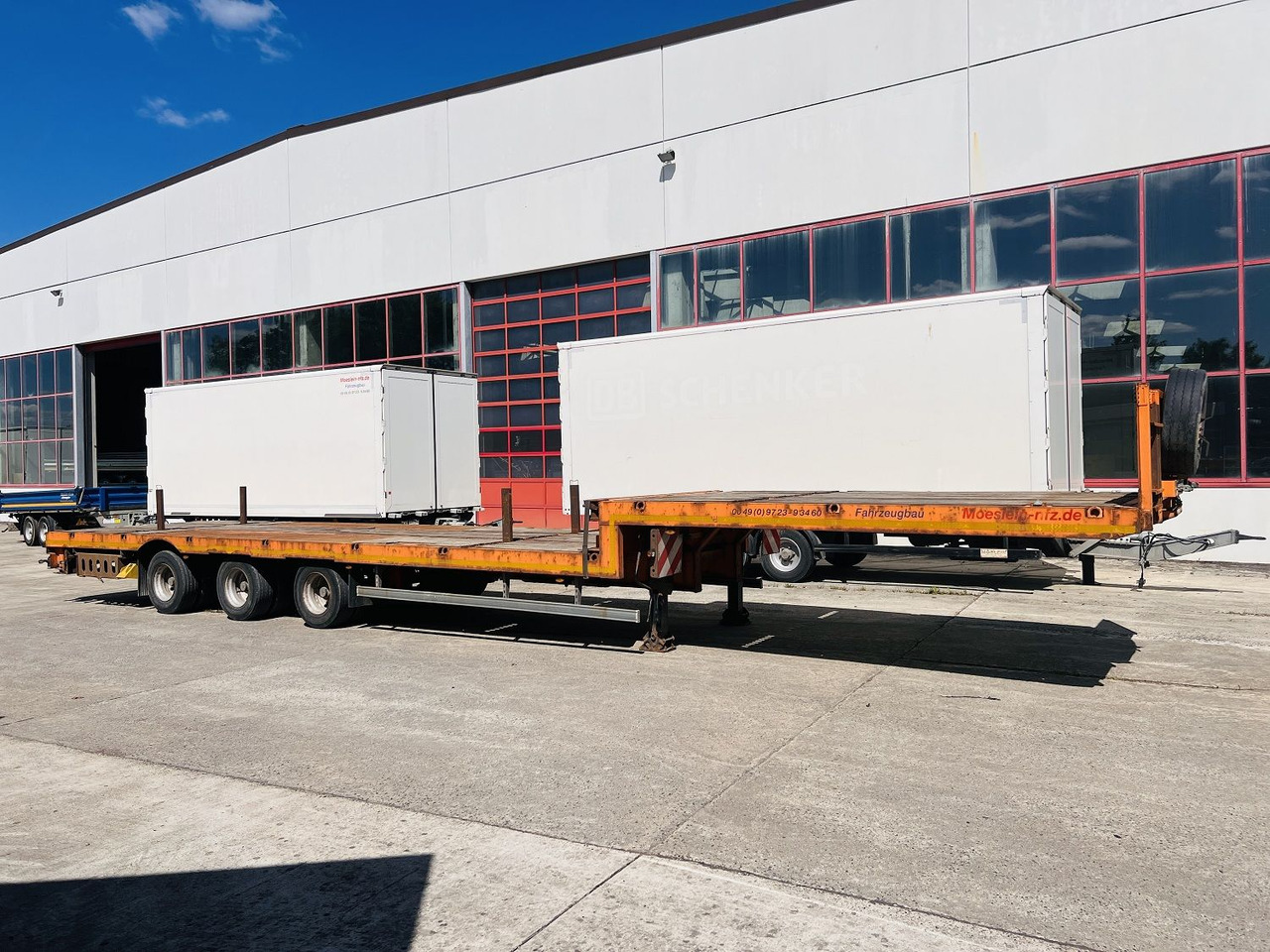 Möslein STO 3 Schwebheim 3 Achs Satteltieflader Plato 45 t GGfür Fertigteile, Baumaschinen oder Container - Επικαθήμενο με χαμηλό δάπεδο: φωτογραφία 4 Möslein STO 3 Schwebheim 3 Achs Satteltieflader Plato 45 t GGfür Fertigteile, Baumaschinen oder Container - Επικαθήμενο με χαμηλό δάπεδο: φωτογραφία 4