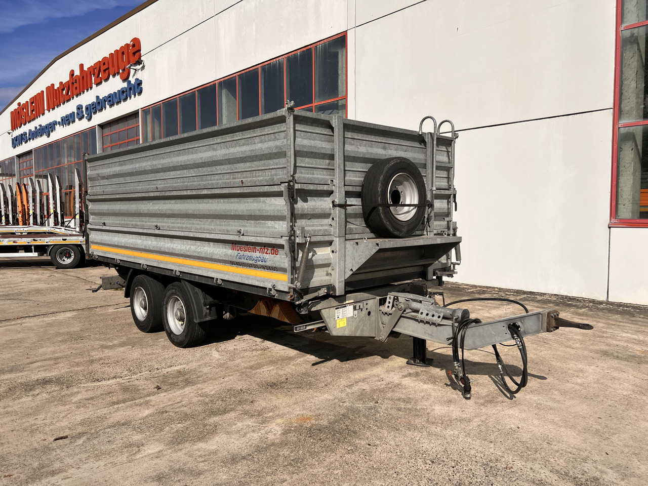 Möslein TDS 13 Schwebheim 13 t Tandemkipper- Tieflader, Aufsatzbordwände - Ρυμούλκα ανατρεπόμενο: φωτογραφία 5 Möslein TDS 13 Schwebheim 13 t Tandemkipper- Tieflader, Aufsatzbordwände - Ρυμούλκα ανατρεπόμενο: φωτογραφία 5