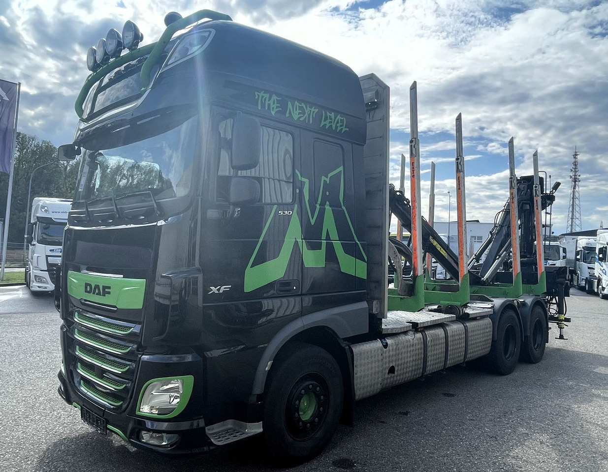 DAF FAT XF 530 SSC, Holztransport, Greifer mit Säge - Φορτηγό ξυλείας, Φορτηγό με γερανό: φωτογραφία 2 DAF FAT XF 530 SSC, Holztransport, Greifer mit Säge - Φορτηγό ξυλείας, Φορτηγό με γερανό: φωτογραφία 2