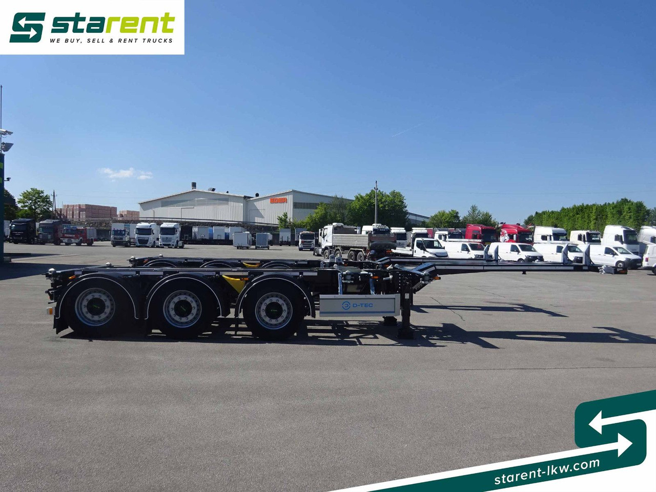 D-TEC Flexitrailer LS Containerchassis ADR, Liftachse - Επικαθήμενο μεταφοράς εμπορευματοκιβωτίων/ Κινητό αμάξωμα: φωτογραφία 4 D-TEC Flexitrailer LS Containerchassis ADR, Liftachse - Επικαθήμενο μεταφοράς εμπορευματοκιβωτίων/ Κινητό αμάξωμα: φωτογραφία 4