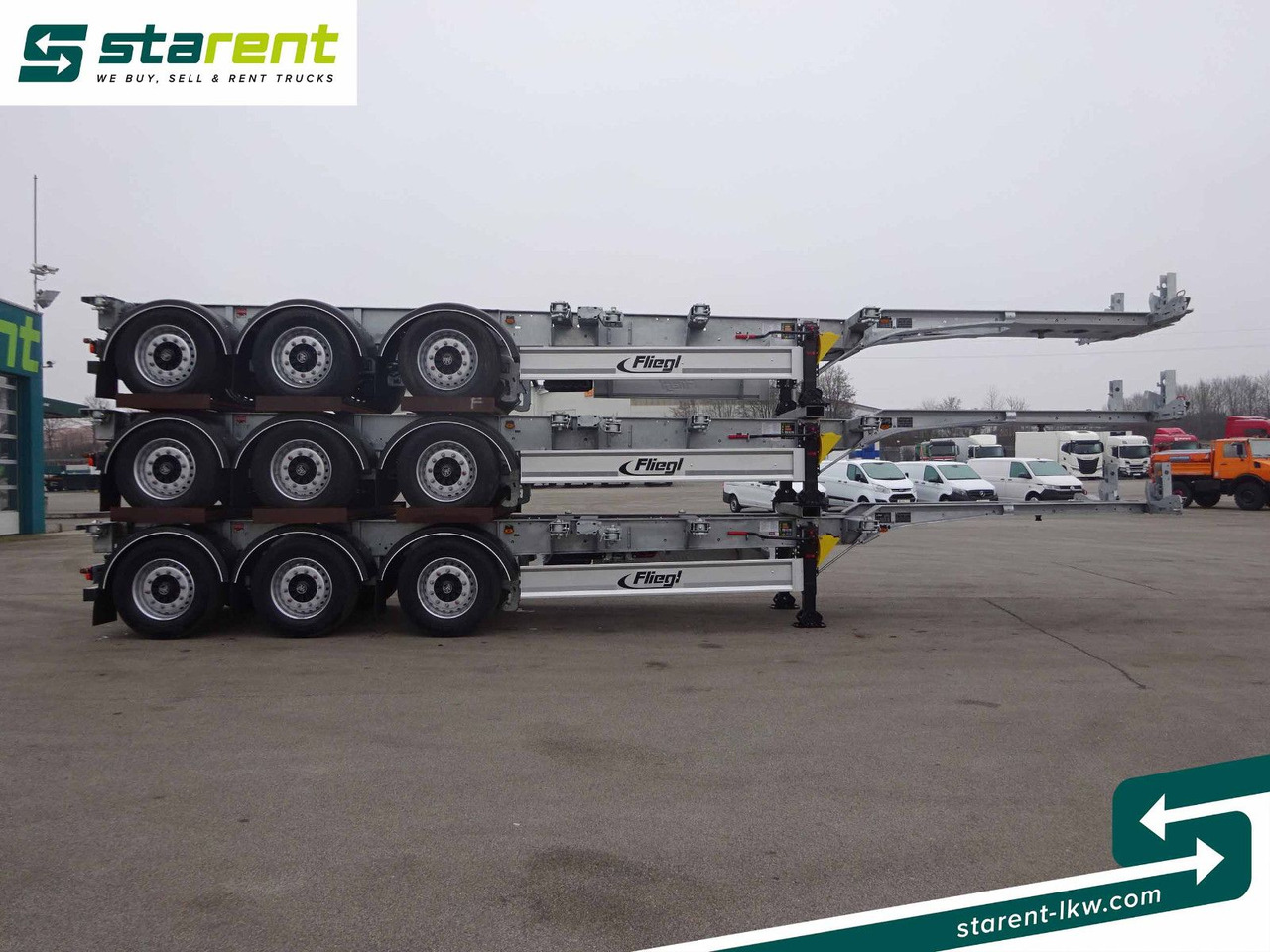 Fliegl Containerchassis ADR, 1x20/2x20/1x30/1x40/1x45 - Επικαθήμενο μεταφοράς εμπορευματοκιβωτίων/ Κινητό αμάξωμα: φωτογραφία 4 Fliegl Containerchassis ADR, 1x20/2x20/1x30/1x40/1x45 - Επικαθήμενο μεταφοράς εμπορευματοκιβωτίων/ Κινητό αμάξωμα: φωτογραφία 4