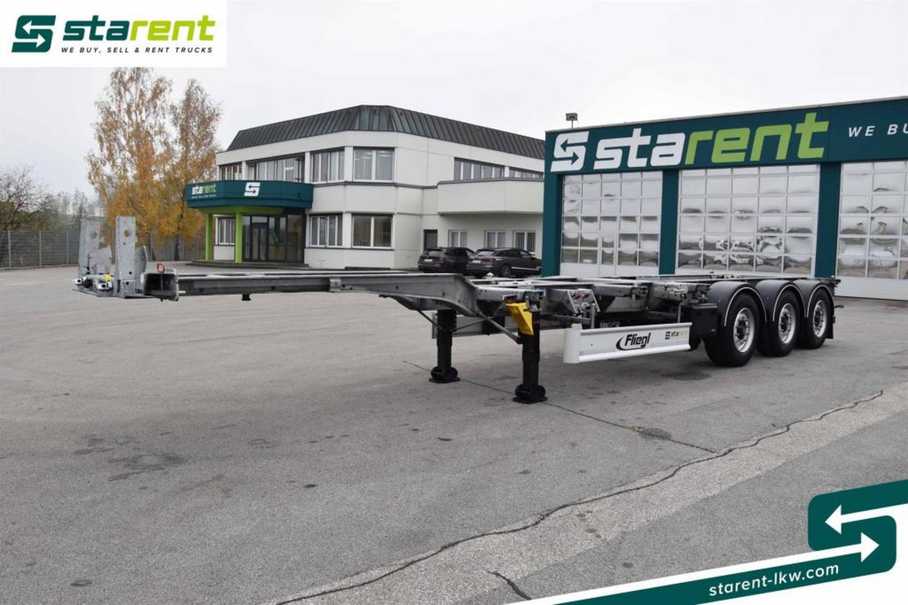 Fliegl Containerchassis ADR 1x20/2x20/1x30/1x40/1x45 - Επικαθήμενο μεταφοράς εμπορευματοκιβωτίων/ Κινητό αμάξωμα: φωτογραφία 1 Fliegl Containerchassis ADR 1x20/2x20/1x30/1x40/1x45 - Επικαθήμενο μεταφοράς εμπορευματοκιβωτίων/ Κινητό αμάξωμα: φωτογραφία 1