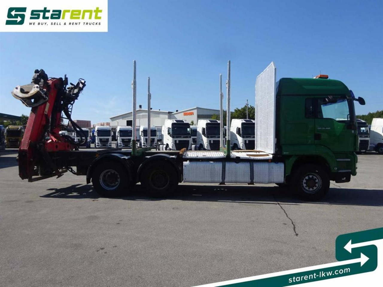 MAN TGS 26.480 6x6 Holzaufbau mit Kran, Palfinger 120Z - Φορτηγό ξυλείας: φωτογραφία 4 MAN TGS 26.480 6x6 Holzaufbau mit Kran, Palfinger 120Z - Φορτηγό ξυλείας: φωτογραφία 4