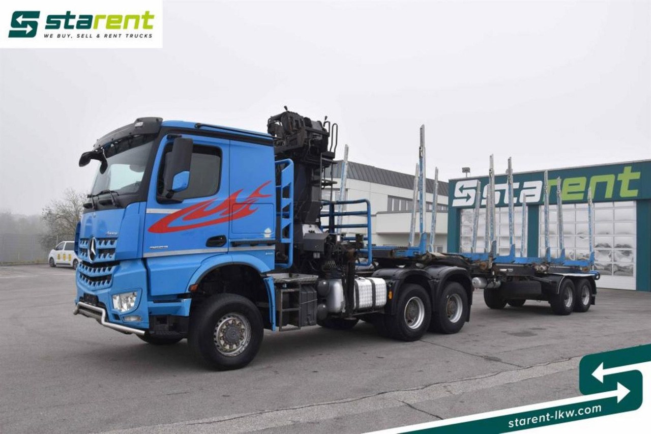 Mercedes Benz Arocs 3653 6x6 Penz Holzkran + Ressenig Holzrungen - Τράκτορας: φωτογραφία 2 Mercedes Benz Arocs 3653 6x6 Penz Holzkran + Ressenig Holzrungen - Τράκτορας: φωτογραφία 2