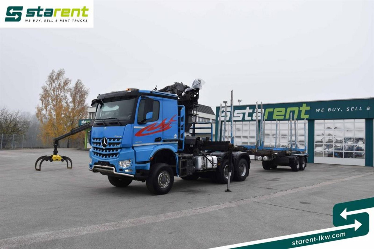 Mercedes Benz Arocs 3653 6x6 Penz Holzkran + Ressenig Holzrungen - Τράκτορας: φωτογραφία 1 Mercedes Benz Arocs 3653 6x6 Penz Holzkran + Ressenig Holzrungen - Τράκτορας: φωτογραφία 1