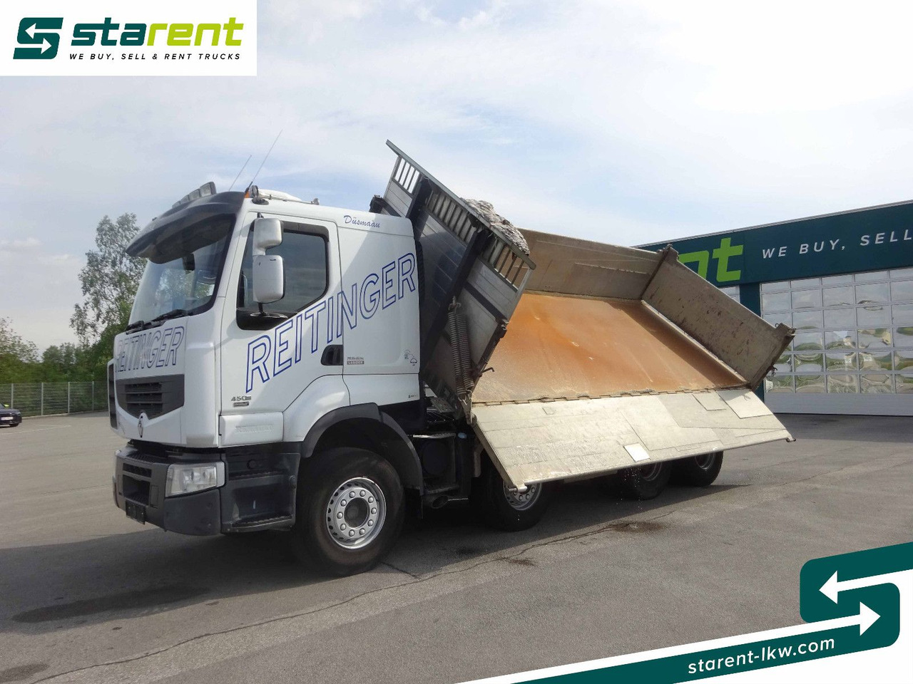 Renault Premium 450 DXi, 8x4, 3 Seitenkipper, Standklima - Φορτηγό ανατρεπόμενο: φωτογραφία 1 Renault Premium 450 DXi, 8x4, 3 Seitenkipper, Standklima - Φορτηγό ανατρεπόμενο: φωτογραφία 1