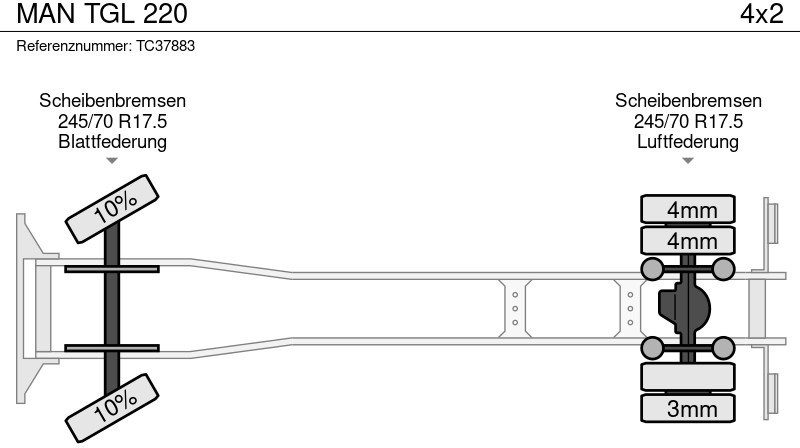 MAN TGL 220 - Φορτηγό μουσαμάς: φωτογραφία 5 MAN TGL 220 - Φορτηγό μουσαμάς: φωτογραφία 5
