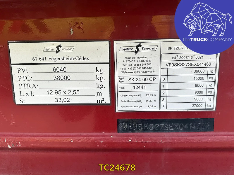 SPITZER 59000 - Επικαθήμενο βυτίο: φωτογραφία 4 SPITZER 59000 - Επικαθήμενο βυτίο: φωτογραφία 4