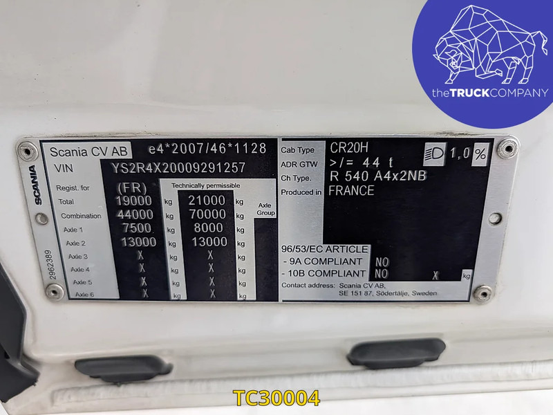 Τράκτορας Scania R 540: φωτογραφία 11 Τράκτορας Scania R 540: φωτογραφία 11