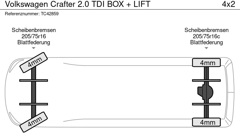 Volkswagen Crafter 2.0 TDI BOX + LIFT - Επαγγελματικό αυτοκίνητο κόφα: φωτογραφία 4 Volkswagen Crafter 2.0 TDI BOX + LIFT - Επαγγελματικό αυτοκίνητο κόφα: φωτογραφία 4