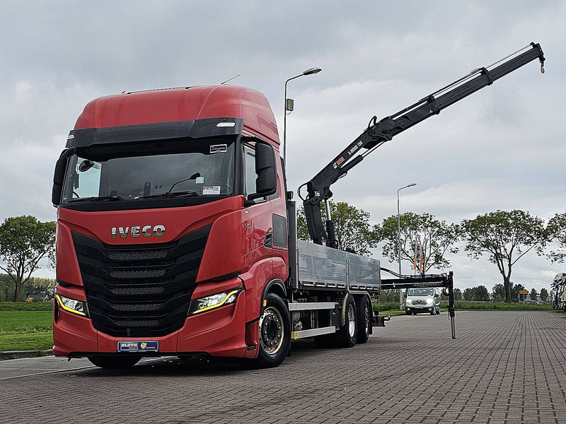 Iveco S-WAY AS260S46 6X2-4 INTARDER HIAB - Φορτηγό με ανοιχτή καρότσα, Φορτηγό με γερανό: φωτογραφία 1 Iveco S-WAY AS260S46 6X2-4 INTARDER HIAB - Φορτηγό με ανοιχτή καρότσα, Φορτηγό με γερανό: φωτογραφία 1