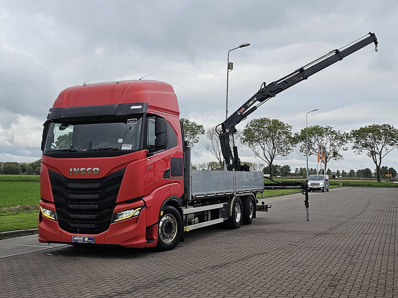 Iveco S-WAY AS260S46 6X2-4 INTARDER HIAB - Φορτηγό με ανοιχτή καρότσα, Φορτηγό με γερανό: φωτογραφία 2 Iveco S-WAY AS260S46 6X2-4 INTARDER HIAB - Φορτηγό με ανοιχτή καρότσα, Φορτηγό με γερανό: φωτογραφία 2