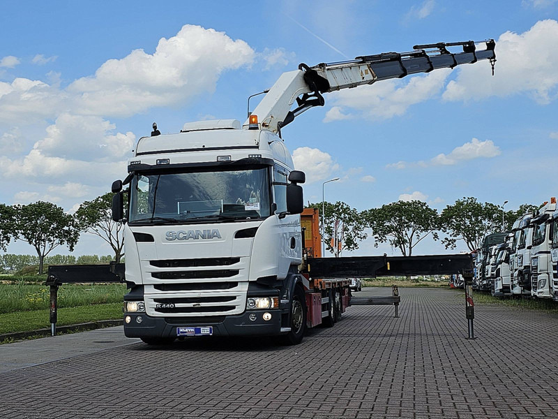 Scania R440 6X2*4 HMF 5020 K5 - Φορτηγό με ανοιχτή καρότσα, Φορτηγό με γερανό: φωτογραφία 1 Scania R440 6X2*4 HMF 5020 K5 - Φορτηγό με ανοιχτή καρότσα, Φορτηγό με γερανό: φωτογραφία 1