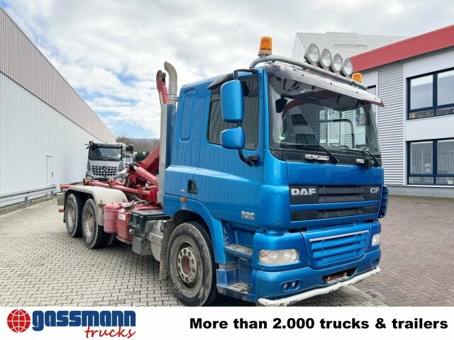 DAF AT 85.460 6x4, Abrollkipper Palfinger T20 - Φορτηγό φόρτωσης γάντζου, Φορτηγό με γερανό: φωτογραφία 4 DAF AT 85.460 6x4, Abrollkipper Palfinger T20 - Φορτηγό φόρτωσης γάντζου, Φορτηγό με γερανό: φωτογραφία 4