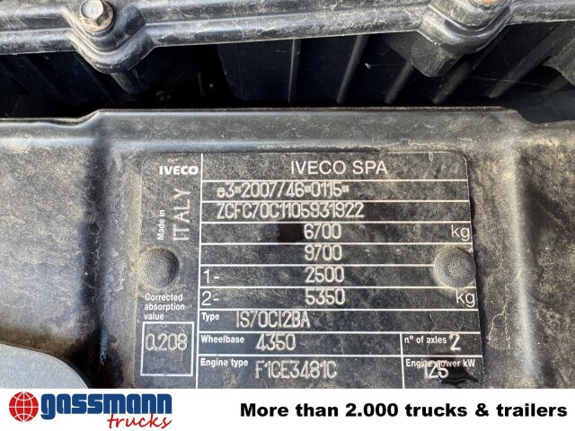 Iveco Daily 70C17 4x2 Doka, EEV, City-Abroller - Φορτηγό φόρτωσης γάντζου: φωτογραφία 3 Iveco Daily 70C17 4x2 Doka, EEV, City-Abroller - Φορτηγό φόρτωσης γάντζου: φωτογραφία 3