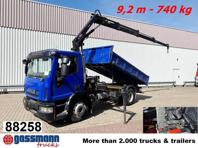 Iveco EuroCargo ML120E28K 4x2 mit Kran Hiab XS088 ES-3 - Φορτηγό ανατρεπόμενο, Φορτηγό με γερανό: φωτογραφία 1 Iveco EuroCargo ML120E28K 4x2 mit Kran Hiab XS088 ES-3 - Φορτηγό ανατρεπόμενο, Φορτηγό με γερανό: φωτογραφία 1