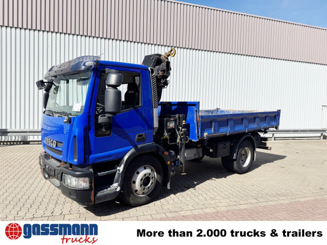 Φορτηγό ανατρεπόμενο, Φορτηγό με γερανό Iveco EuroCargo ML120E28K 4x2 mit Kran Hiab XS088 ES-3: φωτογραφία 8