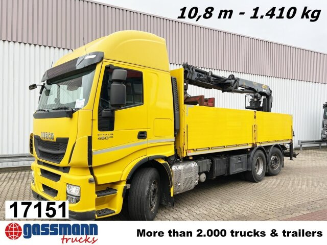 Iveco Stralis AS260SY48 6x2/4, Kran Palfinger PK18001L - Φορτηγό με ανοιχτή καρότσα, Φορτηγό με γερανό: φωτογραφία 1 Iveco Stralis AS260SY48 6x2/4, Kran Palfinger PK18001L - Φορτηγό με ανοιχτή καρότσα, Φορτηγό με γερανό: φωτογραφία 1