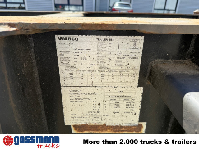 Lag 0-3-39 CD Containerchassis, 20ft und 30ft, ADR - Επικαθήμενο μεταφοράς εμπορευματοκιβωτίων/ Κινητό αμάξωμα: φωτογραφία 2 Lag 0-3-39 CD Containerchassis, 20ft und 30ft, ADR - Επικαθήμενο μεταφοράς εμπορευματοκιβωτίων/ Κινητό αμάξωμα: φωτογραφία 2