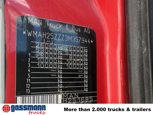 MAN TGA 26.363/410 6x4 BB, 2-S-Alukipper - Φορτηγό ανατρεπόμενο, Φορτηγό με γερανό: φωτογραφία 2 MAN TGA 26.363/410 6x4 BB, 2-S-Alukipper - Φορτηγό ανατρεπόμενο, Φορτηγό με γερανό: φωτογραφία 2