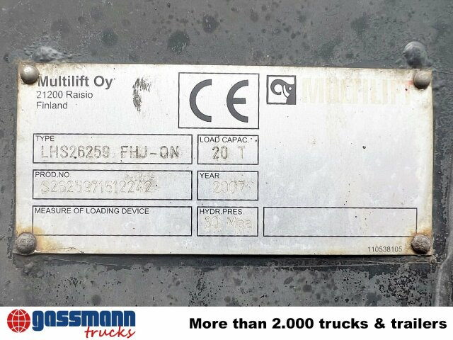 MAN TGA 26.440 6X2-2 BL, Liftachse - Φορτηγό φόρτωσης γάντζου: φωτογραφία 2 MAN TGA 26.440 6X2-2 BL, Liftachse - Φορτηγό φόρτωσης γάντζου: φωτογραφία 2