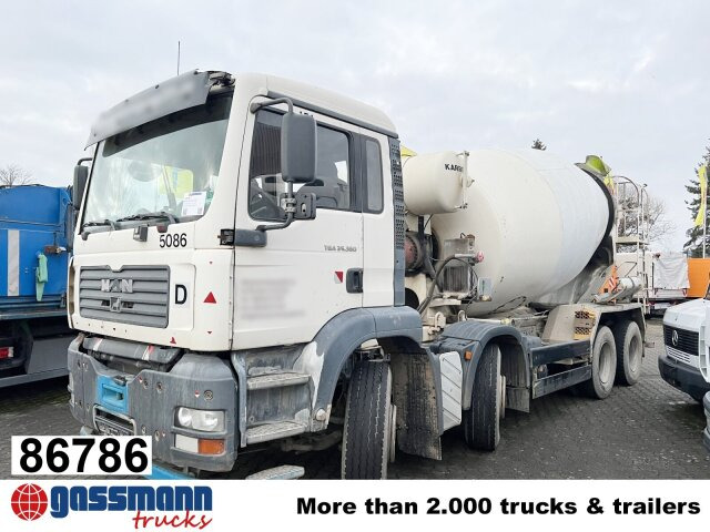 MAN TGA 35.360 8X4 BB, Betonmischer Karrena 10m³ - Μπετονιέρα φορτηγό: φωτογραφία 1 MAN TGA 35.360 8X4 BB, Betonmischer Karrena 10m³ - Μπετονιέρα φορτηγό: φωτογραφία 1