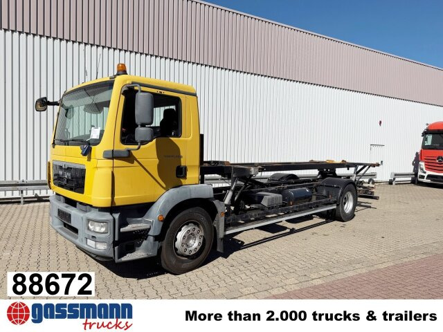 MAN TGM 18.290 4x2 LL, Hydr. Hubrahmen - Φορτηγό μεταφοράς εμπορευματοκιβωτίων/ Κινητό αμάξωμα: φωτογραφία 1 MAN TGM 18.290 4x2 LL, Hydr. Hubrahmen - Φορτηγό μεταφοράς εμπορευματοκιβωτίων/ Κινητό αμάξωμα: φωτογραφία 1