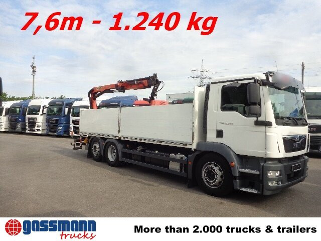 MAN TGM 26.340 6x2-4 LL,Lenk-Liftachse, Heckkran, - Φορτηγό με ανοιχτή καρότσα, Φορτηγό με γερανό: φωτογραφία 5 MAN TGM 26.340 6x2-4 LL,Lenk-Liftachse, Heckkran, - Φορτηγό με ανοιχτή καρότσα, Φορτηγό με γερανό: φωτογραφία 5