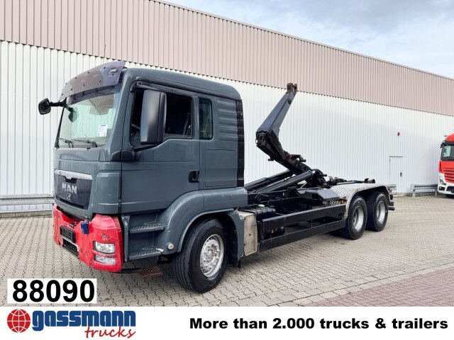 MAN TGS 26.440 6x4 BB, Meiller Schub-Knick - Φορτηγό φόρτωσης γάντζου: φωτογραφία 1 MAN TGS 26.440 6x4 BB, Meiller Schub-Knick - Φορτηγό φόρτωσης γάντζου: φωτογραφία 1