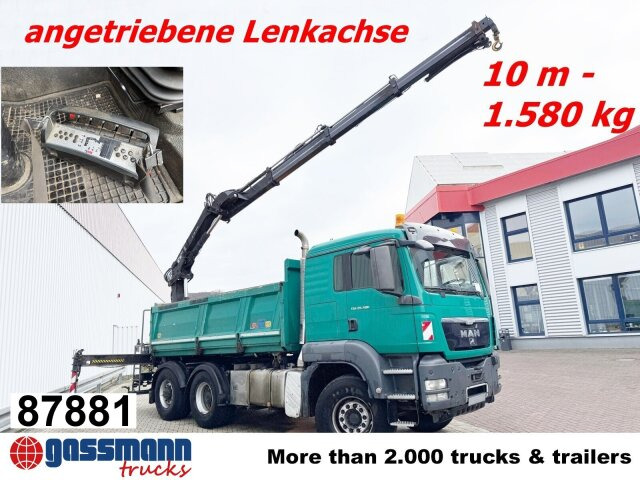 MAN TGS 26.480 6x4 BL Maurer, Lenkachse, Bordmatik, - Φορτηγό ανατρεπόμενο, Φορτηγό με γερανό: φωτογραφία 1 MAN TGS 26.480 6x4 BL Maurer, Lenkachse, Bordmatik, - Φορτηγό ανατρεπόμενο, Φορτηγό με γερανό: φωτογραφία 1