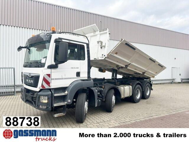 MAN TGS 35.460 8X4 BB, Meiller Bordmatik, Rollplane, - Φορτηγό ανατρεπόμενο: φωτογραφία 1 MAN TGS 35.460 8X4 BB, Meiller Bordmatik, Rollplane, - Φορτηγό ανατρεπόμενο: φωτογραφία 1