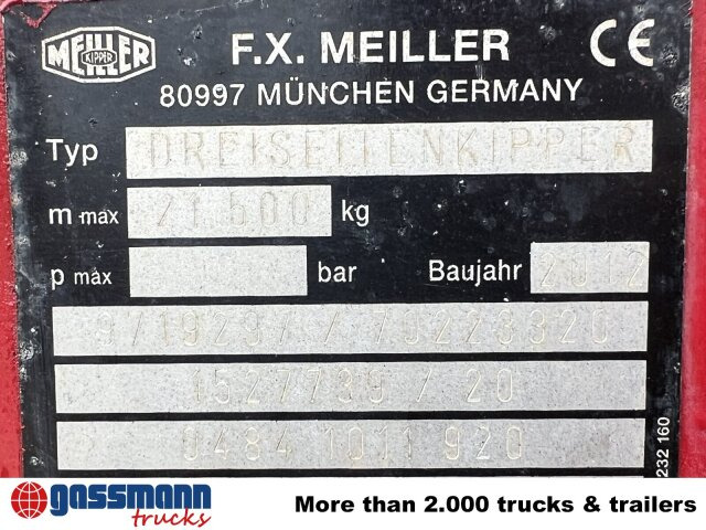 Meiller MEILLER 3-Seiten Kippaufbau, Bordmatik - Αμάξωμαα για ανατρεπόμενα: φωτογραφία 4 Meiller MEILLER 3-Seiten Kippaufbau, Bordmatik - Αμάξωμαα για ανατρεπόμενα: φωτογραφία 4